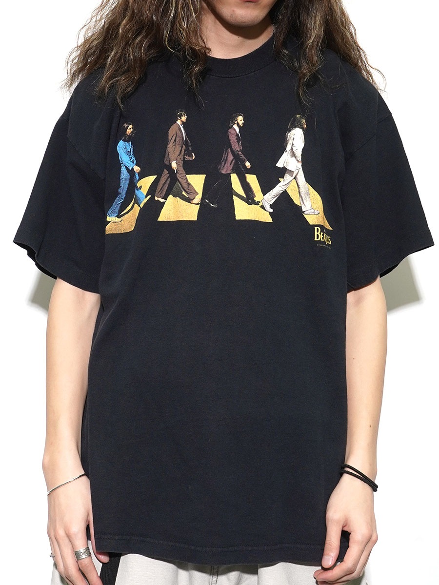 90's CRONIES THE BEATLES ''ABBEY ROAD'' プリントTシャツ 表記(XL