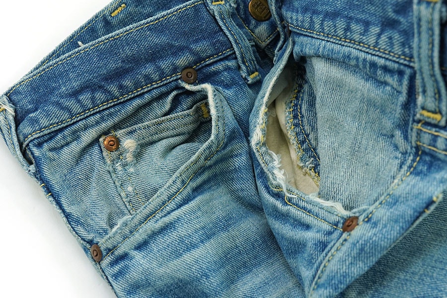 60's～ Lee Leens デニムパンツ 薄ヒゲ 良色落ち 実寸(33x30位)