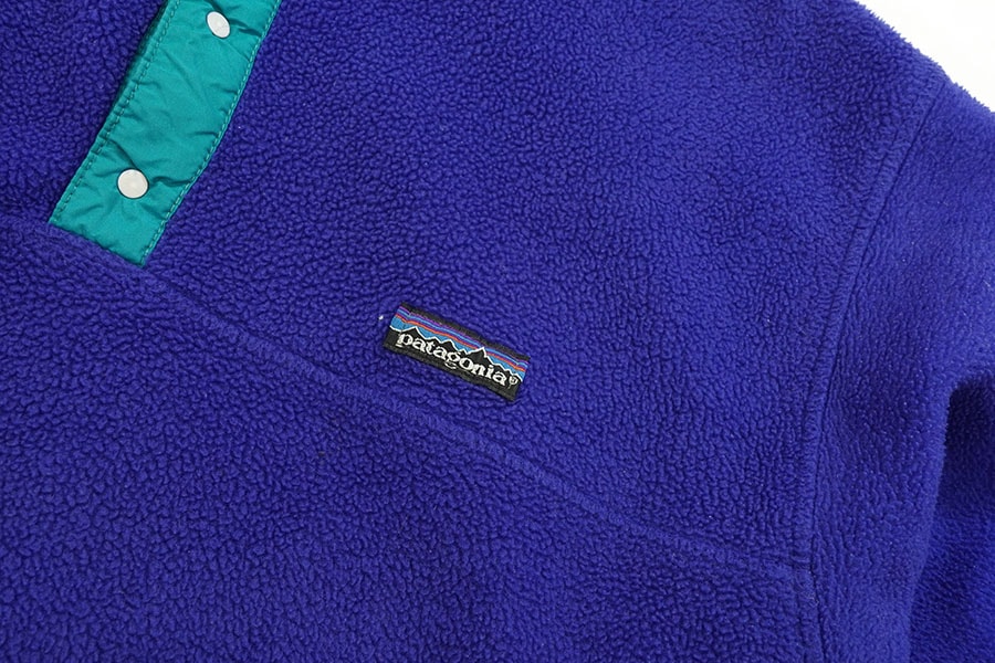 98's パタゴニア シンチラスナップTプルオーバー コバルト 表記(L) USA