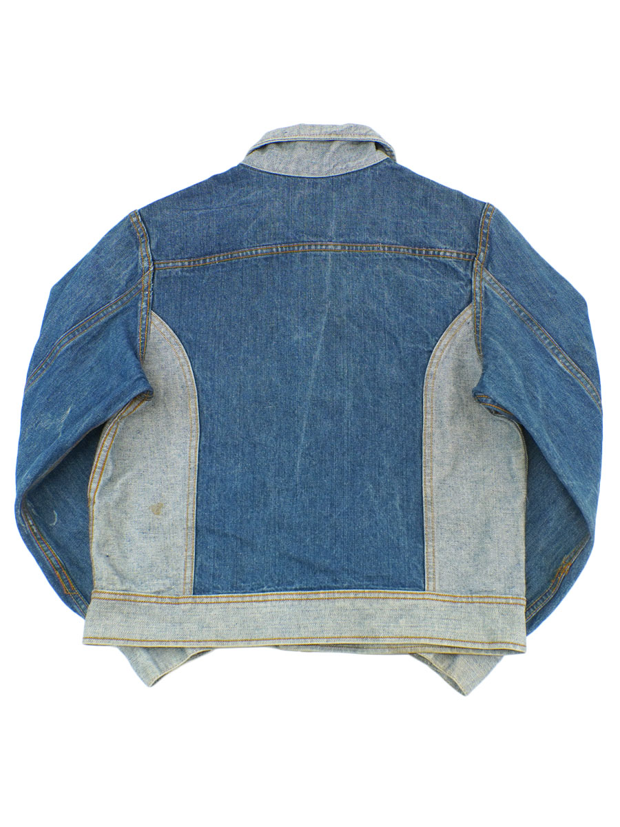 70's Lee 切り替えデザイン リバーシブル デニムジャケット 実寸(38位