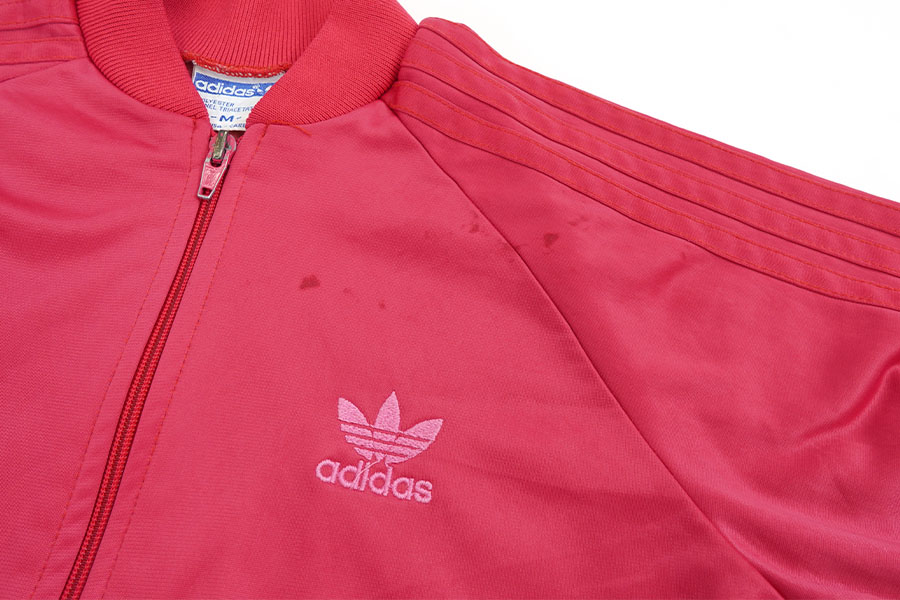 激レア】70's adidas トラックジャケット ショッキングピンク