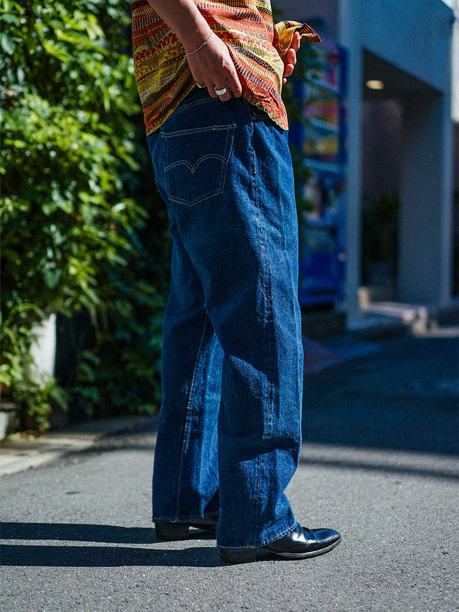 50's Levi's 501ZXX デニムパンツ 濃紺 極上雰囲気 表記(W36 L32) レザーパッチ残り