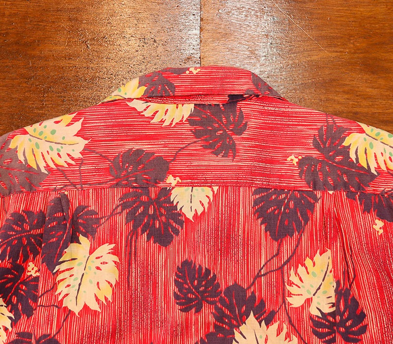 1950s COTTON HAWAIIAN SHIRT , Size L