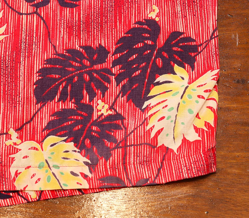 1950s COTTON HAWAIIAN SHIRT , Size L