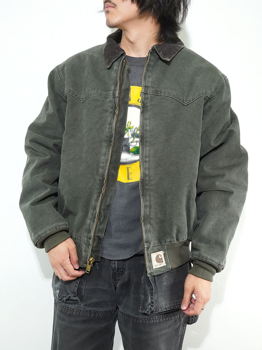 Carhartt XL オリーブジャケット カーハート サンタフェジャケット オリーブ 実寸(XL位) | NEW