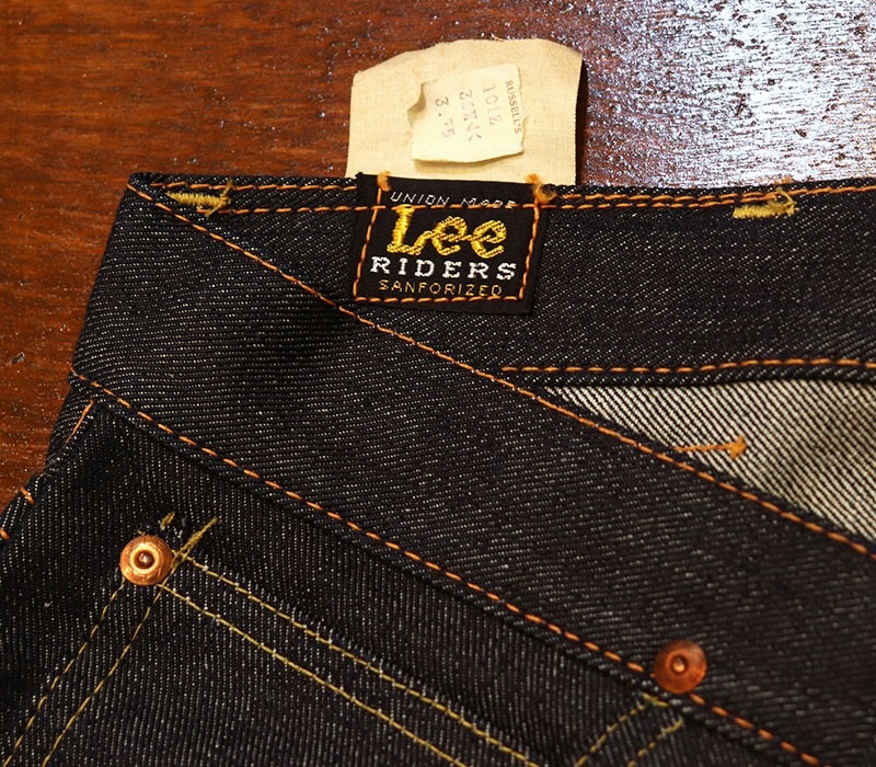 1960s DEAD STOCK , Lee 101Z SIDE BLACK , Size W36 L32