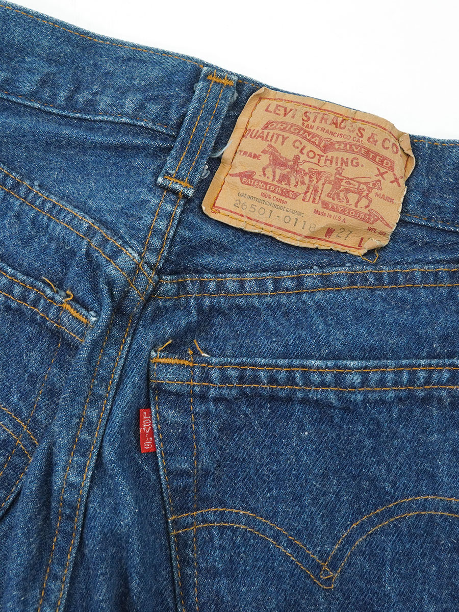 80'S LEVI'S 501 JEANS (APPROX.W24 L31) LADIES MADE IN USA | NEW