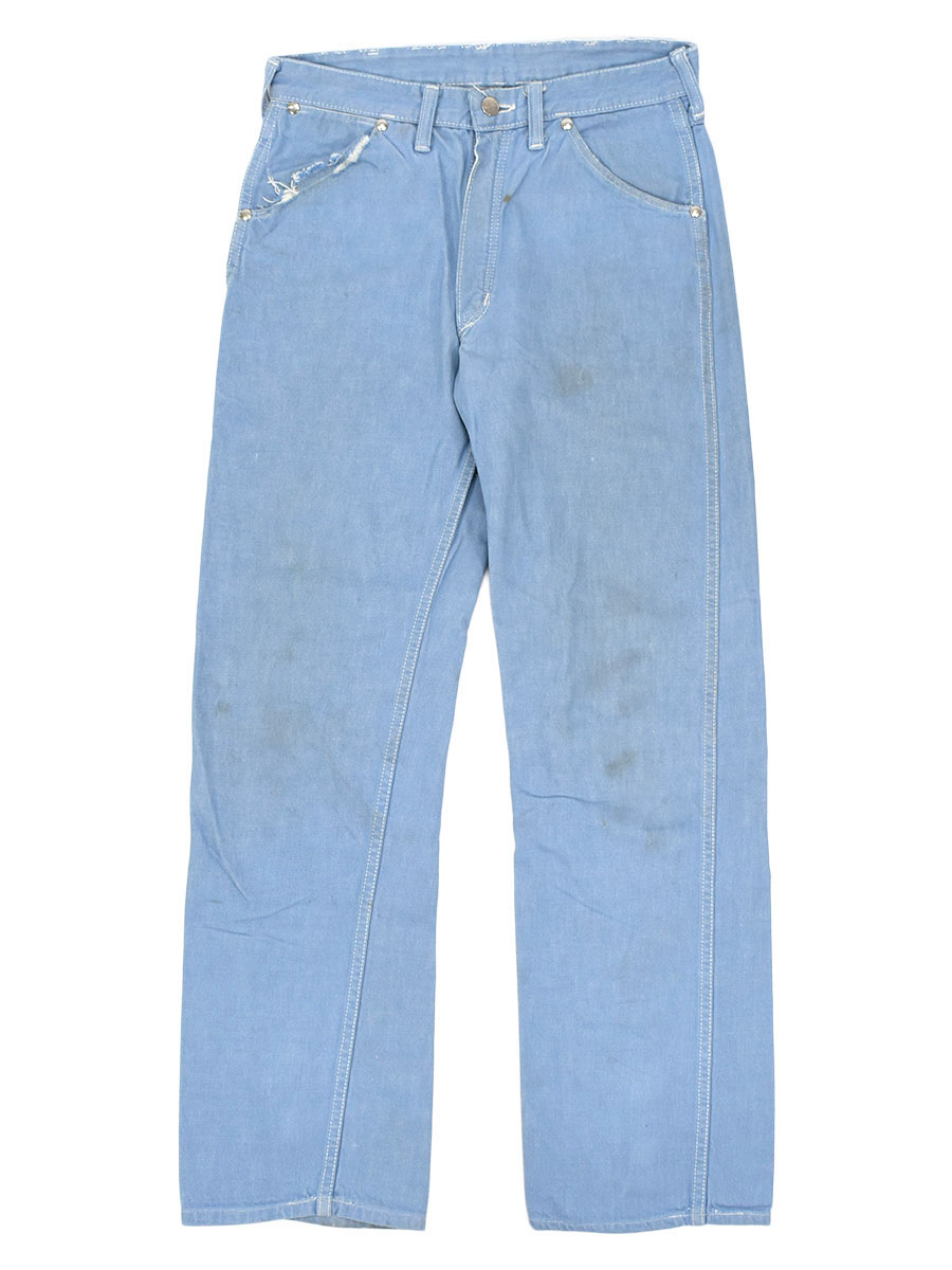 60's Wrangler 縦ベル 22MWZ サックスブルー デニムパンツ 表記