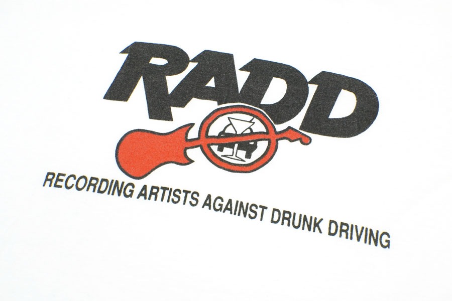 90'S ONEITA ''RECORDING ARTISTS AGAINST DRUNK DRIVING'' L/S T SHIRT (SIZE.MEDIUM)
