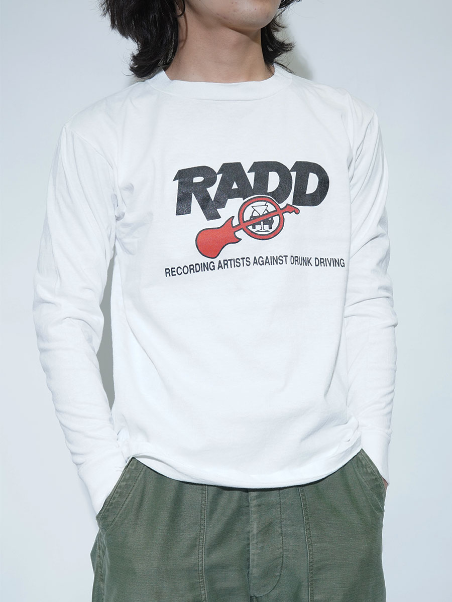90'S ONEITA ''RECORDING ARTISTS AGAINST DRUNK DRIVING'' L/S T SHIRT (SIZE.MEDIUM)