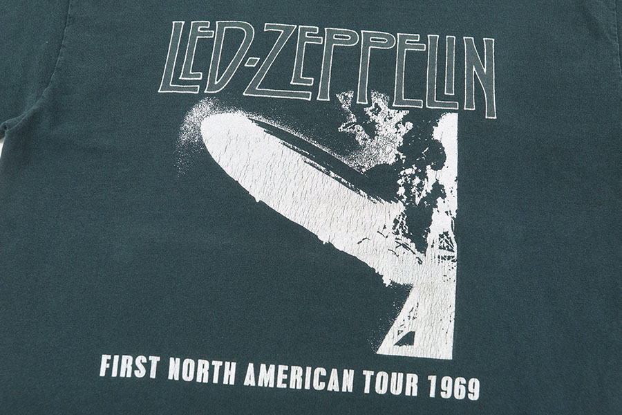 00'S～ HANES LED-ZEPPELIN ''FIRST NORTH AMERICAN TOUR 1969'' T SHIRT BLACK (SIZE.LARGE)