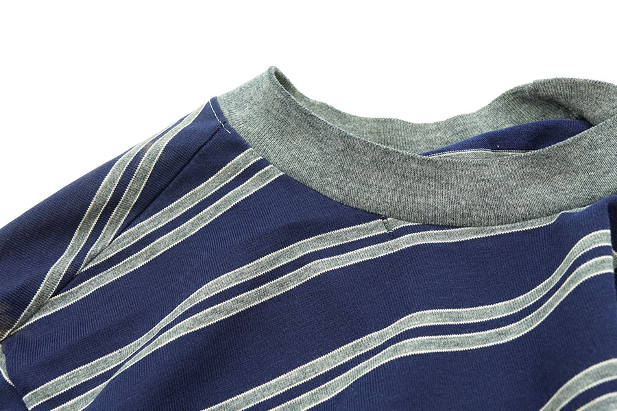 70's Jantzen 紺×グレー ボーダーTシャツ 表記(L) ブリーチ | SOLD OUT