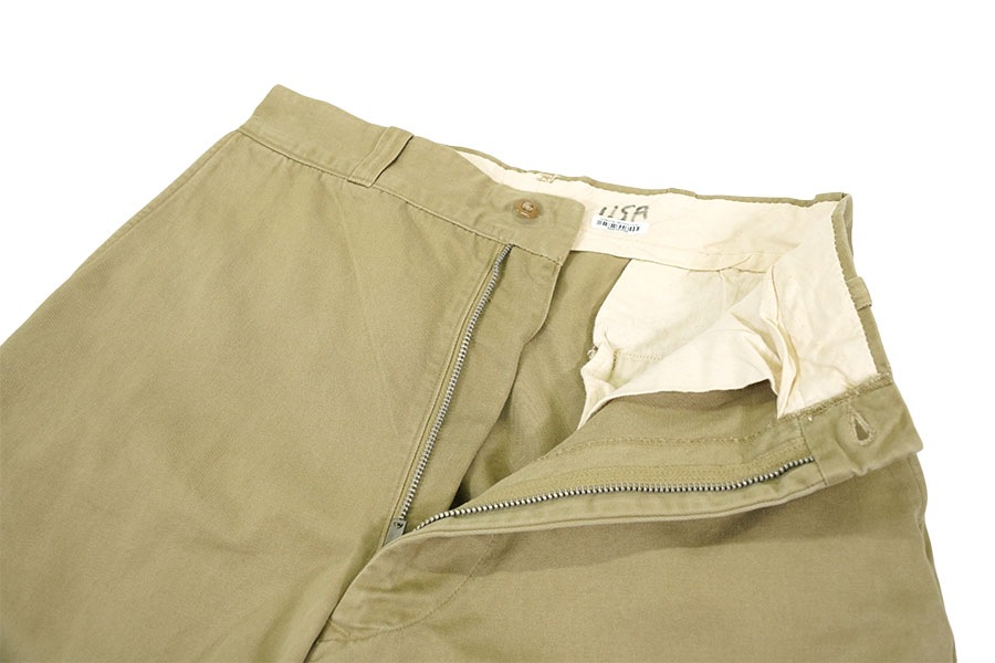 60's U.S.ARMY チノトラウザーズ ジッパーフライ 表記(32x31) ② | NEW