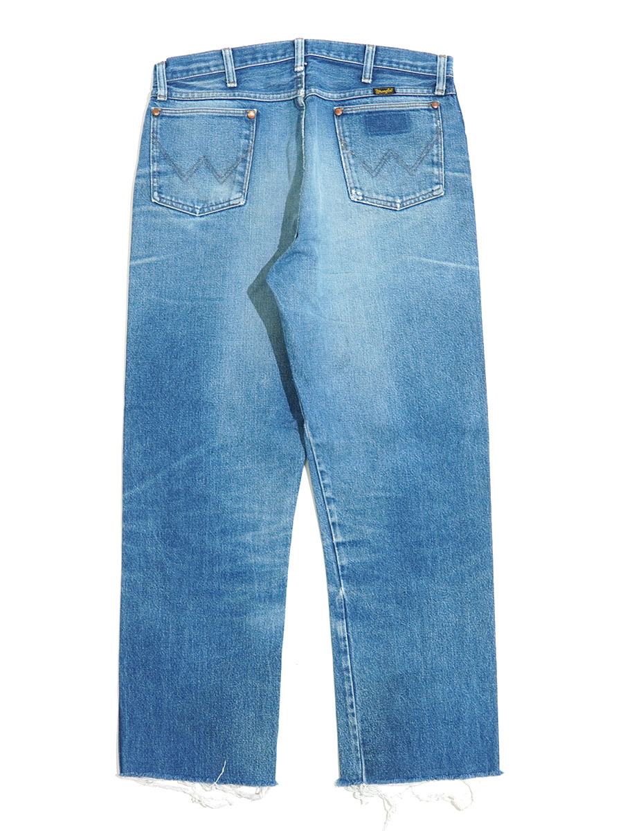 90'S Wrangler 13MWZ デニムパンツ 裾カットオフ 良色落ち 実寸(W34