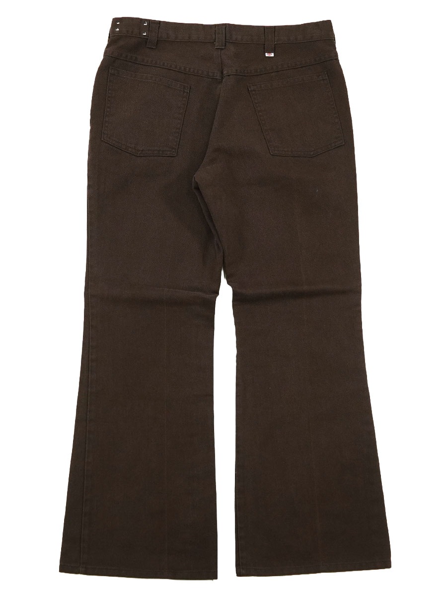 70's Dickies ブーツカット ワークパンツ ブラウン 表記(W33 L29