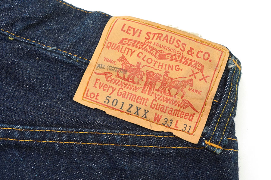 50's Levi's 501ZXX ギャラパッチ デニムパンツ 濃紺極上色！ 表記(W33 L31)