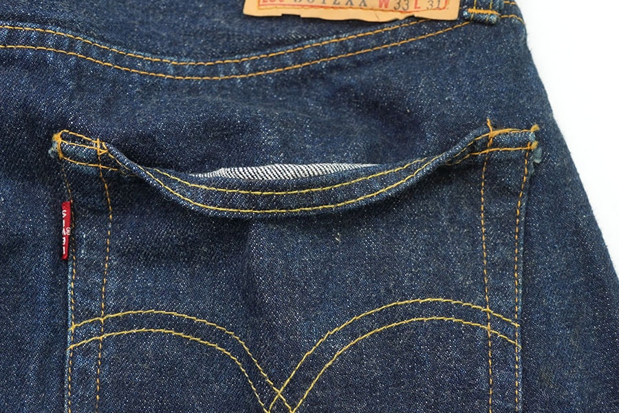 50's Levi's 501ZXX ギャラパッチ デニムパンツ 濃紺極上色！ 表記(W33