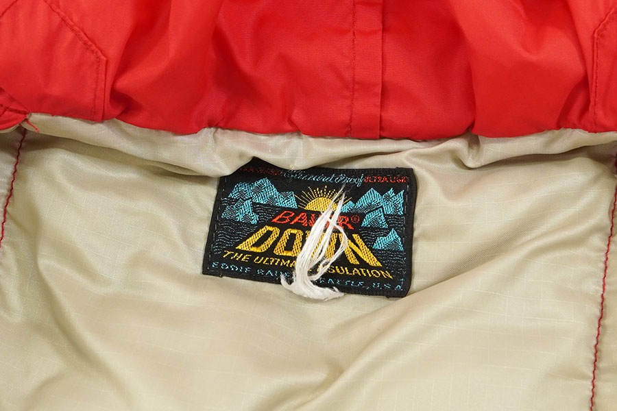 60's エディバウアー 日の出タグ フード付き ダウンジャケット レッド