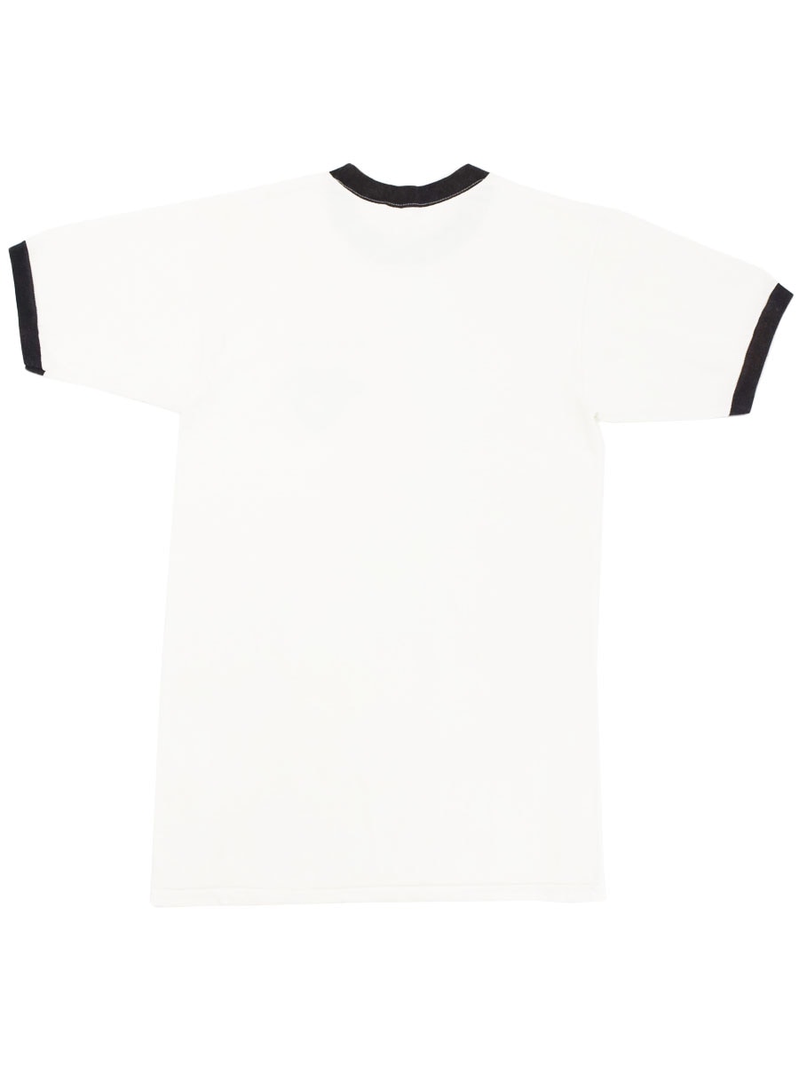 チャンピオン　USNA Tシャツ トリコタグ 染み込み　L 80's トリコタグ チャンピオン 青霜降り ''U.S.N.A.'' 染み込み