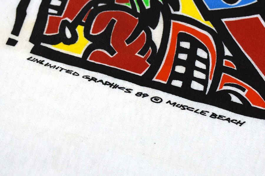 80's Hanes ''CRAZY FROM THE HEAT'' プリントTシャツ 表記(L) USA製 DEAD
