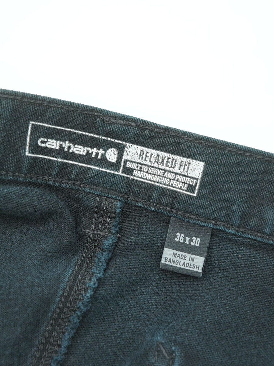 CARHARTT DOUBLE KNEE DUCK PAINTER PANTS BLACK (SIZE.W36 L30)