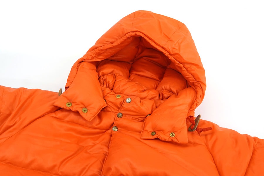 70's ALPINE DESIGNS フード付き ダウンジャケット オレンジ 表記(L