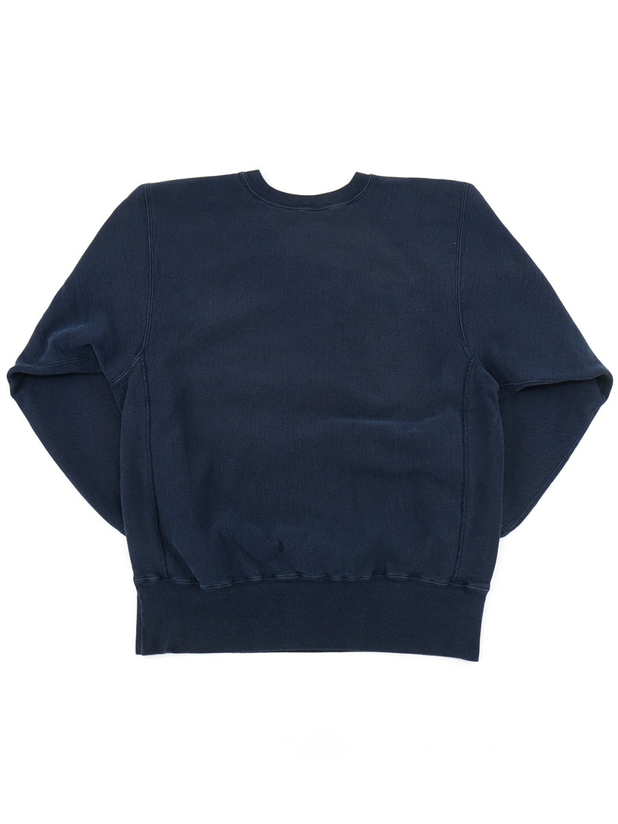 90's 刺繍タグ チャンピオンRW ''CONNECTICUT COLLEGE'' ネイビー 表記