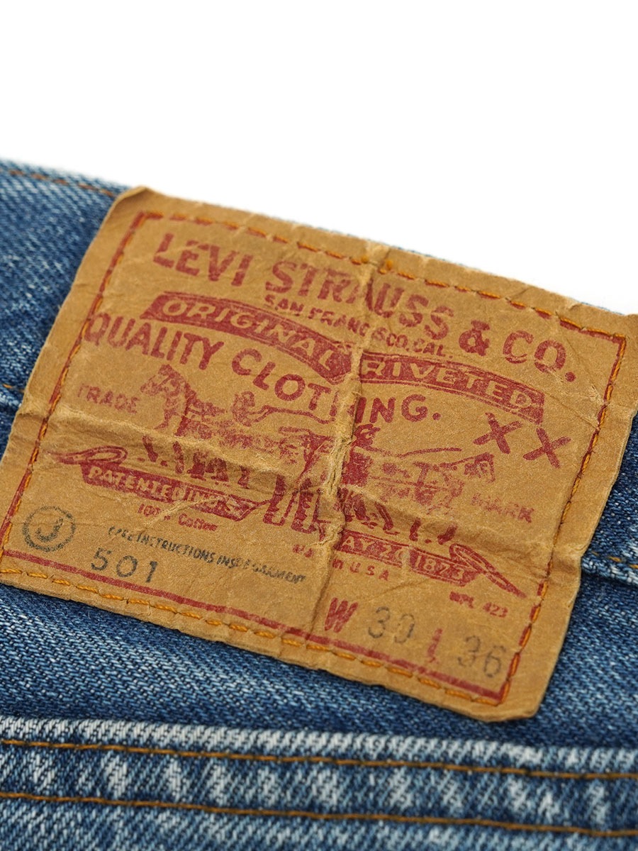 83年 赤耳 オリジナル Levi's 501 良色落ち　表記 W32L36 80's Levi's 501 赤耳 デニムパンツ 良色落ち 表記(30x36