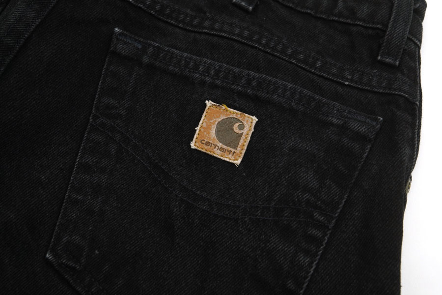 カーハート ブラックデニムパンツ 実寸(35x30位) | すべての商品
