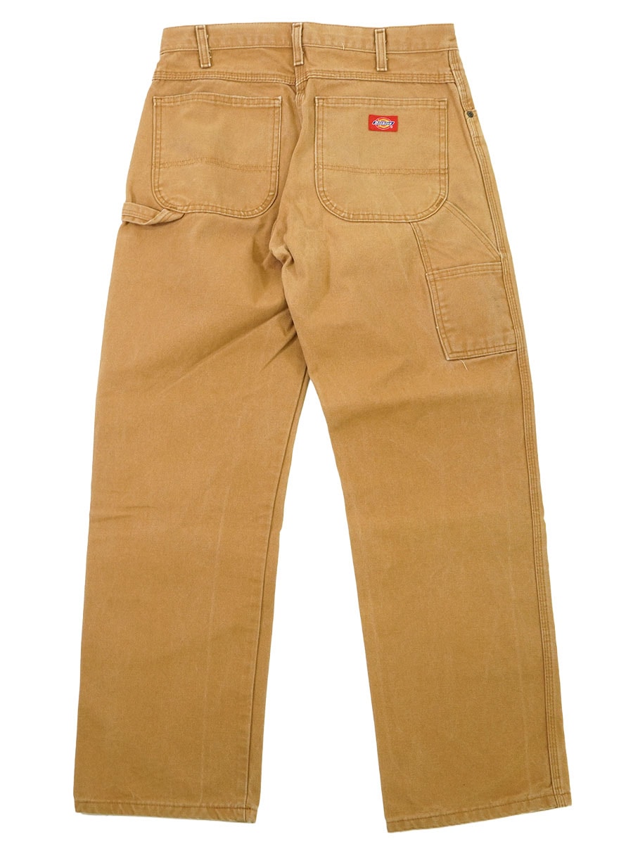３枚ディッキーズ　ペインターパンツ　ブラウン　ダック地ビックサイズW42 L32 Dickies ダックペインターパンツ ブラウン 表記(32x32) | NEW ITEM