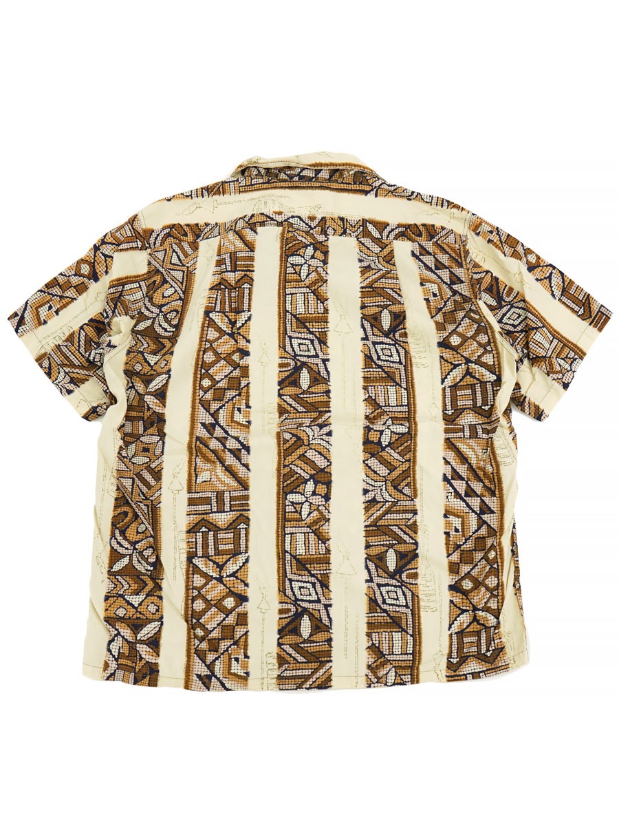 50'S MALIHINI COTTON BORDER HAWAIIAN SHIRT (APPROX. MEDIUM) | NEW