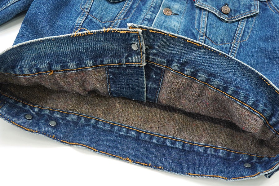 格安! 雰囲気良いLevi's 70505 Big E 60-70s 38相当 60's Levi's 70505 BIG-E ブランケット デニムジャケット 良雰囲気