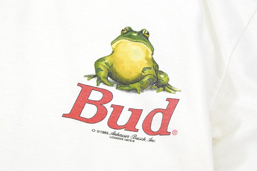 @_9watelives のオーダー、他の人買わないで 90'S WILD OATS ''BUDWEISER'' FROG T SHIR (SIZE.LARGE) MADE IN USA