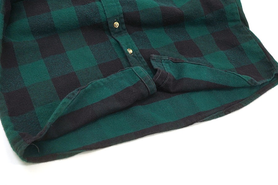 90'S FIVE BROTHER PLAID FLANNEL SHIRT (SIZE.LARGE TALLMAN)