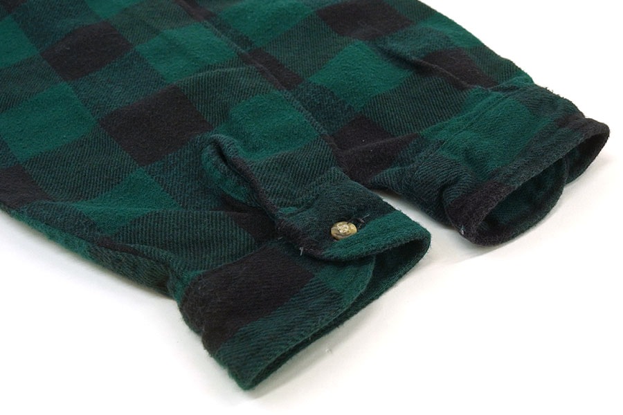 90'S FIVE BROTHER PLAID FLANNEL SHIRT (SIZE.LARGE TALLMAN)