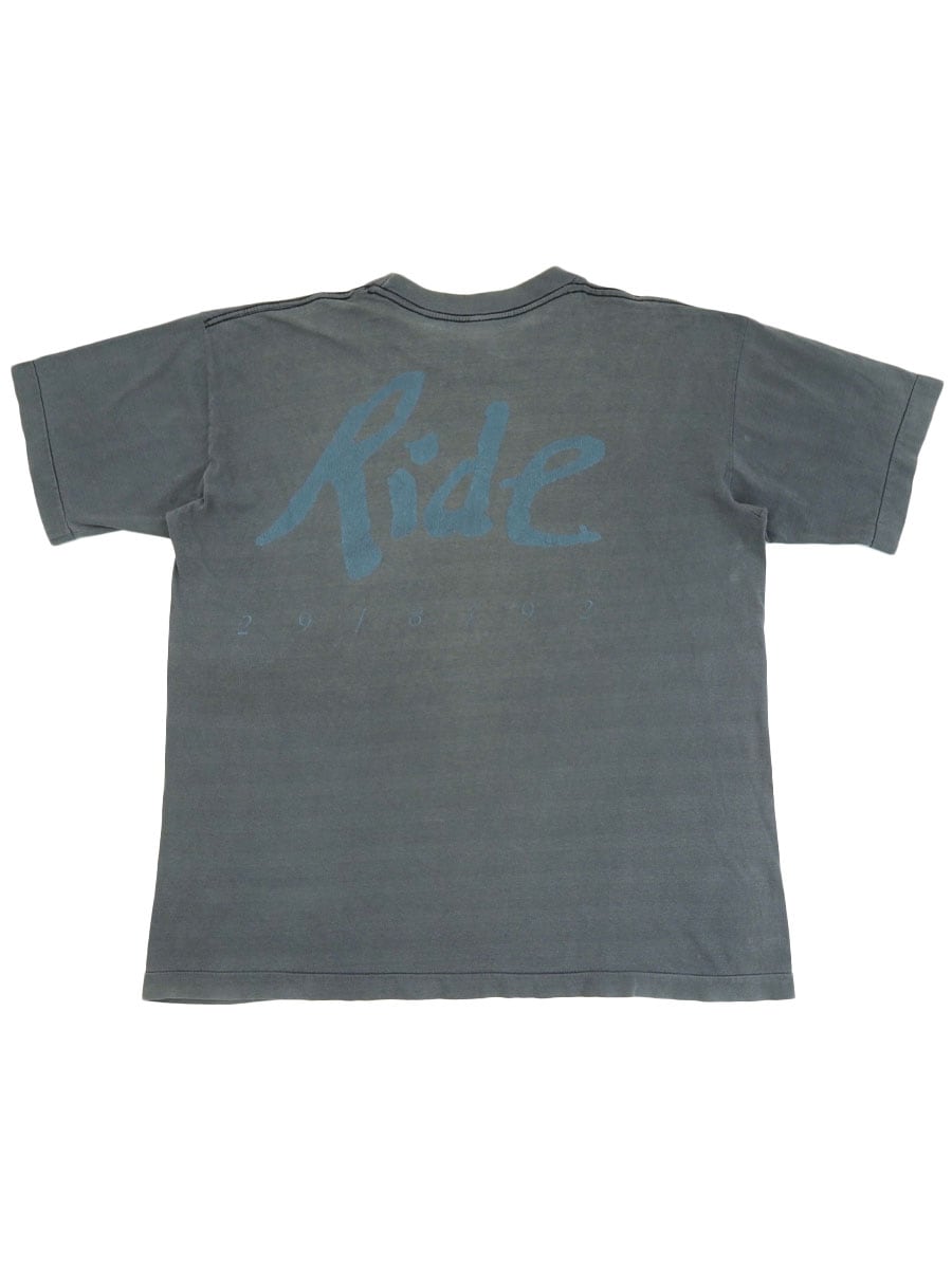 超逸品◎The Shining 両面プリントTシャツ シングルステッチ 丈77 90's RIDE ''READING'' 両面プリント Tシャツ グレー 実寸(XL位