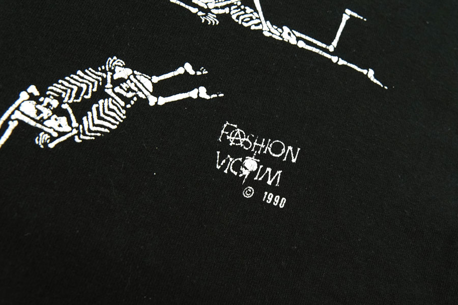 archive スカル　ラメ　指通し　ロンT オーバーサイズ　ドクロ 90's FRUIT OF THE LOOM スカル48手 Tシャツ 表記(L) USA製 | すべての