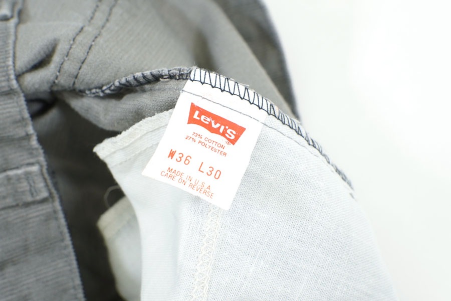 90's Levi's 519 コーデュロイパンツ グレー 表記(36x30) | すべての