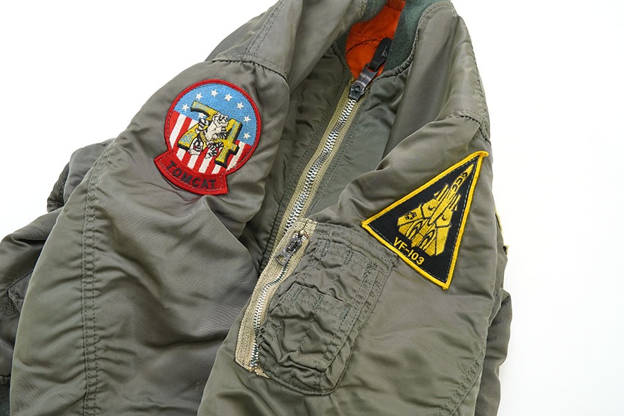 USA製 ALPHA INDUSTRIES MA-1 MIL-J-82790J フライトジャケット 表記(M