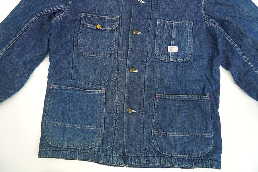 50's Sears 襟コーデュロイ ブランケットライナー デニムカバーオール