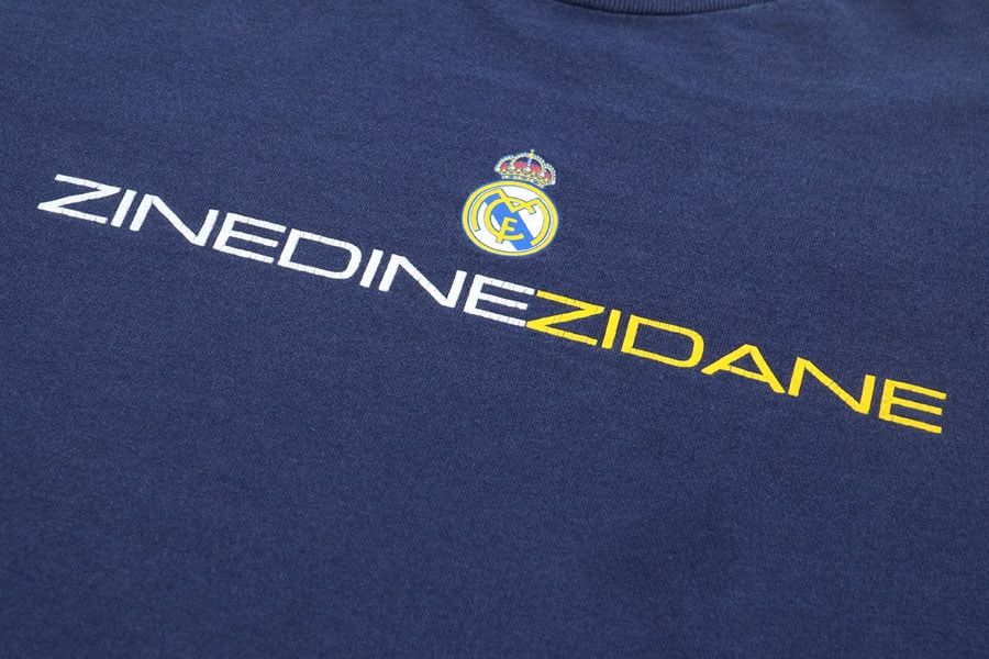 00'S ADIDAS REAL MADRID ''ZIDANE'' LONG SLEEVE T SHIRT (SIZE.X