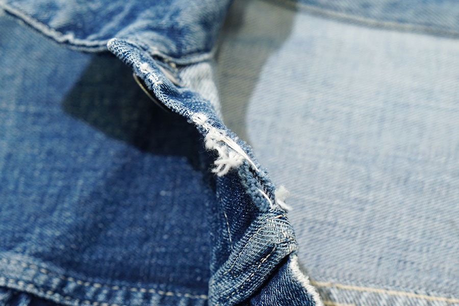 40's Levi's 506XX デニムジャケット 針差しバックル オールイエロー 濃紺 実寸(42位)