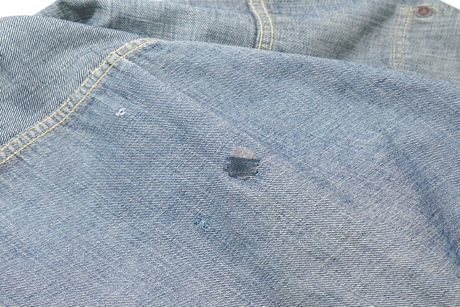 40's Levi's 506XX デニムジャケット 針差しバックル オールイエロー 濃紺 実寸(42位)