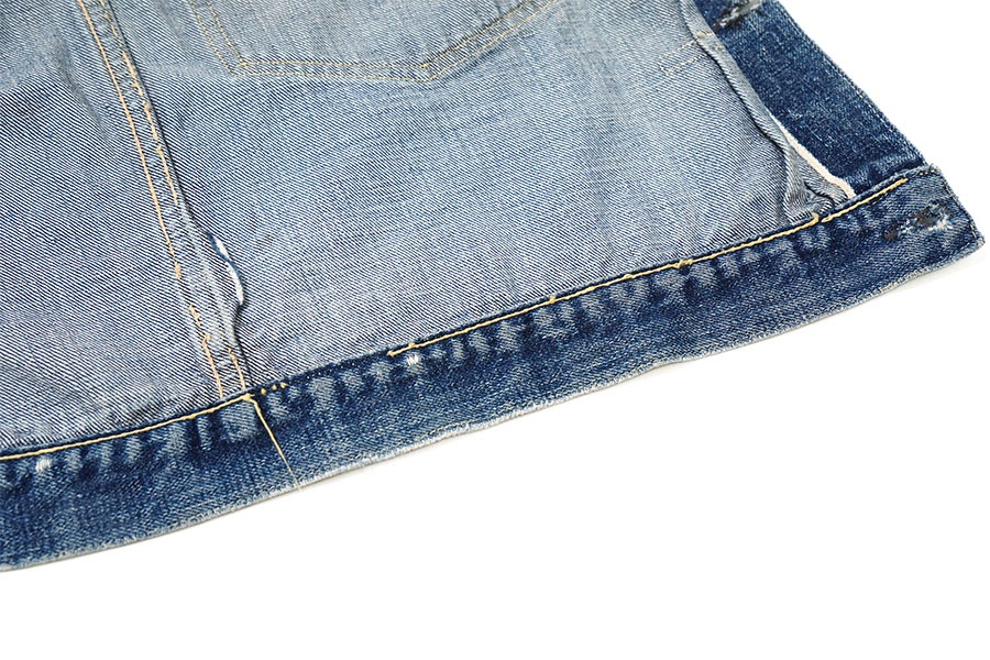 40's Levi's 506XX デニムジャケット 針差しバックル オールイエロー 濃紺 実寸(42位)
