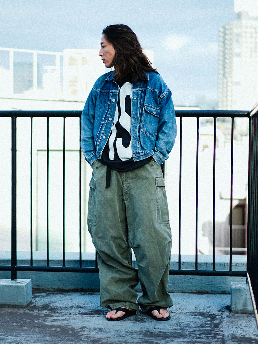 40's Levi's 506XX デニムジャケット 針差しバックル オールイエロー 濃紺 実寸(42位)