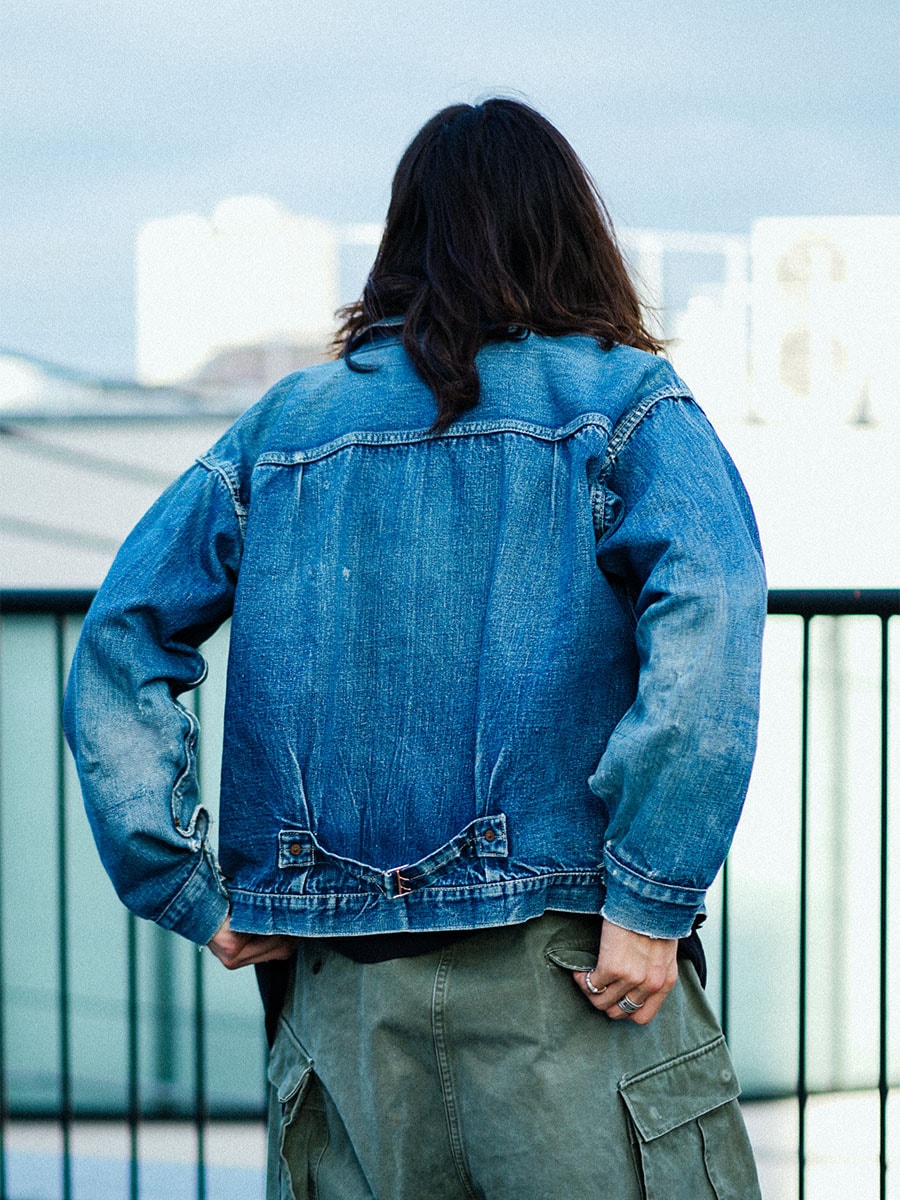 40's Levi's 506XX デニムジャケット 針差しバックル オールイエロー