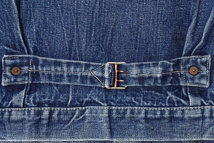40's Levi's 506XX デニムジャケット 針差しバックル オールイエロー 濃紺 実寸(42位)
