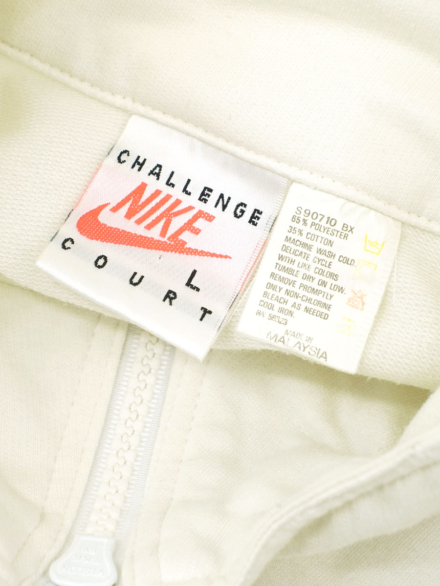 90's NIKE CHALLENGE COURT 切り替え ハーフジップ プルオーバージャケット 表記(L)