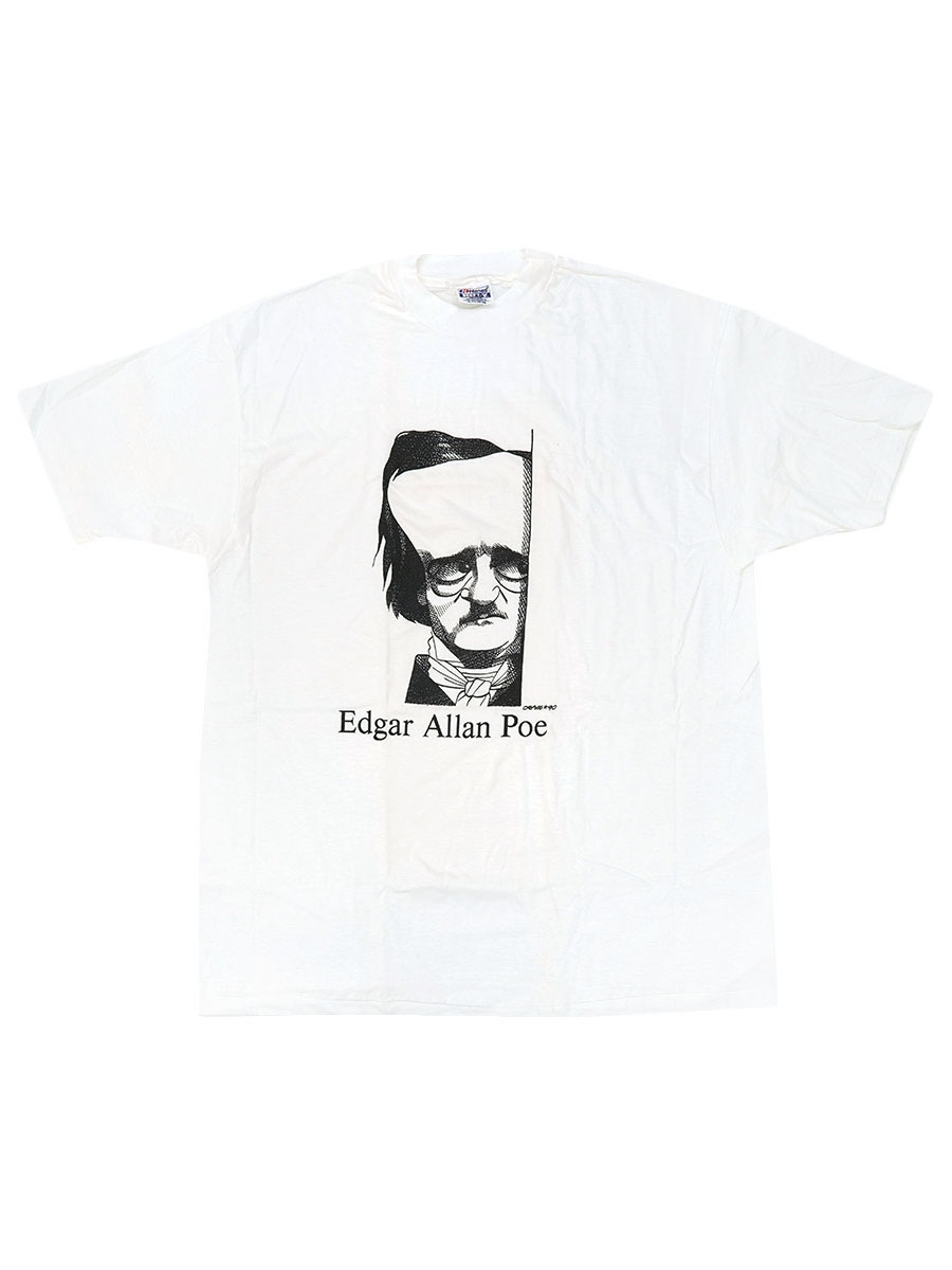 v*い様 90s エドガーアランポー tシャツ 偉人 アート art ヴィンテー 90s エドガーアランポー Tシャツ - Side Car Charlie