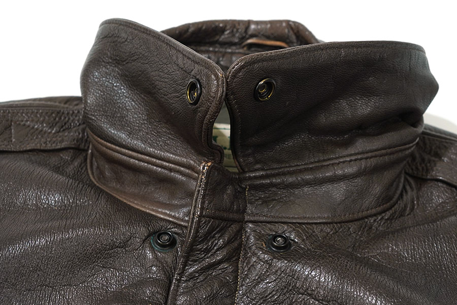 80'S L.L.BEAN A-2 LEATHER FLIGHT JACKET (SIZE.XX LARGE TALL) MADE IN USA